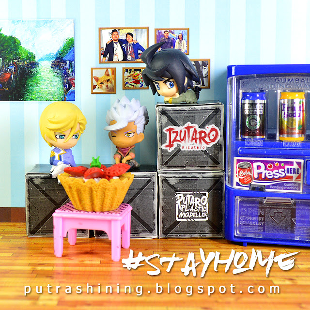 Stay at Home: SD Gundam cute diorama by Putra Shining