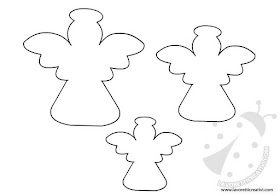 Free Printable Angel Templates for Toppers, Labels or Decorations.