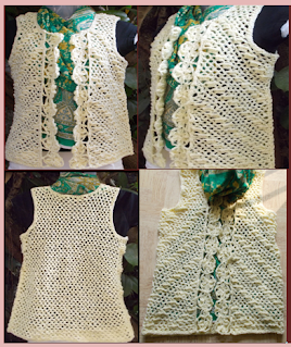 Sweet Nothings Crochet free crochet pattern blog, free crochet vest pattern, photos of the shelled vest