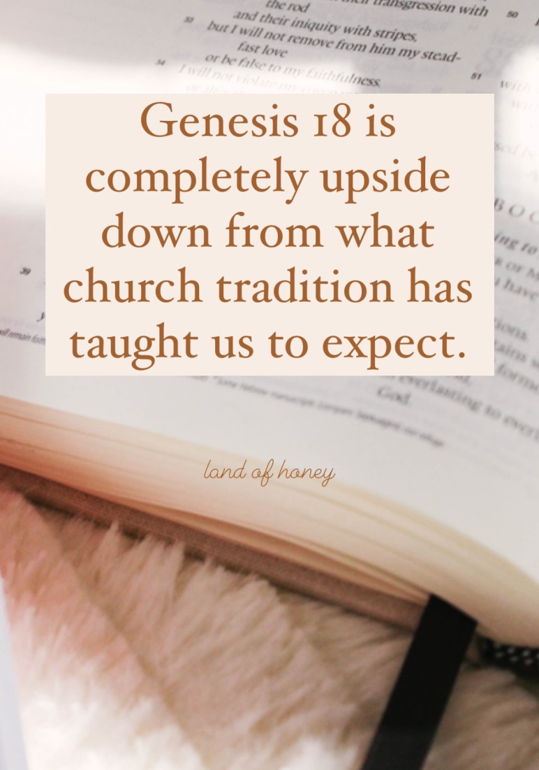 Genesis 18 is completely upside down from what church tradition has taught us to expect. The Significance of Sarah and what her story teaches us about the Bible's treatment of women | Land of Honey