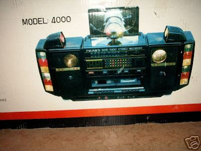 old school boombox