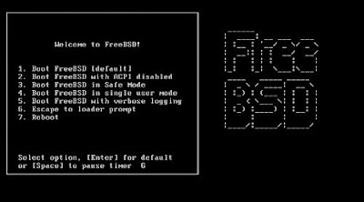 FreeBSD 8 boot menu
