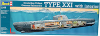Revell 1/144  German Submarine TYPE XXI with interior (05078)  Color Guide & Paint Conversion Chart