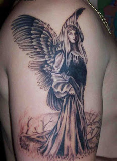 Angel Tribal Tattoo
