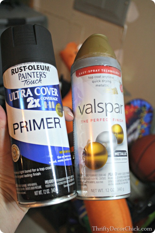 gold spray paint