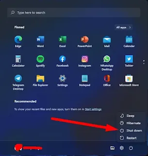 Cara Mematikan Komputer Beserta Gambarnya windows 11