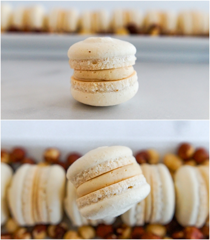 taught me how to make macarons several years ago Hazelnut Macarons