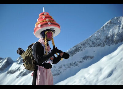 Skiing Witches Race in Belalp