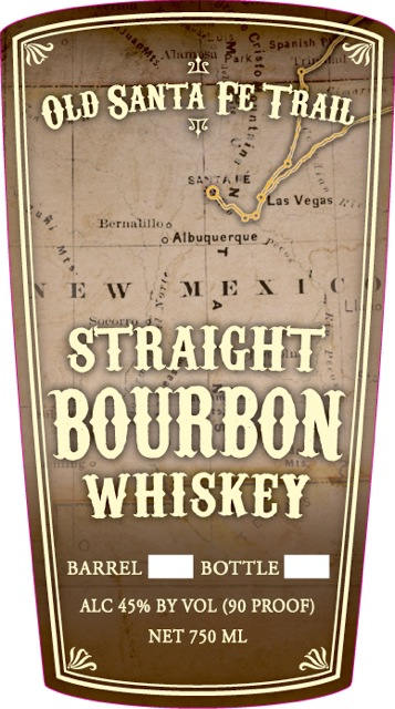 Left Turn Distilling Old Santa Fe Trail Straight Bourbon Whiskey