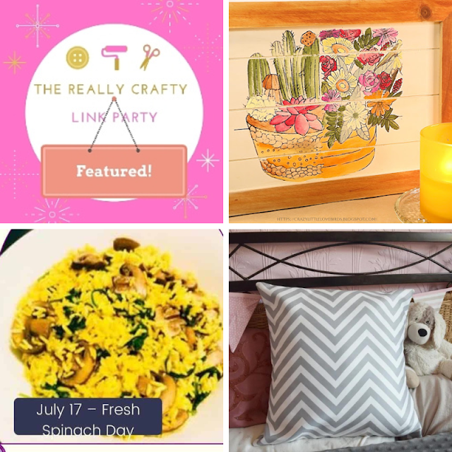 The Really Crafty Link Party #376 featured posts!