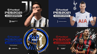 PES 2021 Graphic Menu Mod by Hawke ( Juventus, AC Milan, FC Inter, Tottenham )