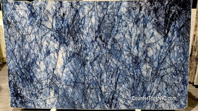 Cristallo Blue Quartzite Slabs NYC 2cm