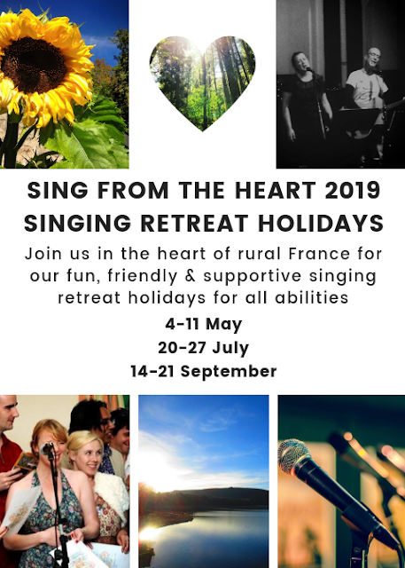 singing retreat, france, rural france, rural retreat, Limousin, de tout coeur limousin, sing from the heart, community singing, group holiday, community singing, activity holidays, singing holiday, 