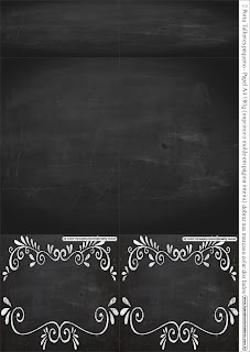 Blackboard Style, Free Printable Labels.