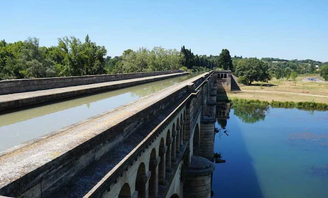 Canal del Mediodía - Puente sobre el Río Orb