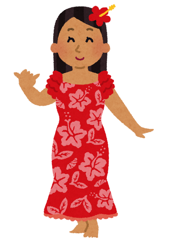 ムームーを着たハワイの女性のイラスト かわいいフリー素材集 いらすとや ムームーを着たハワイの女性のイラスト かわいいフリー素材集 いらすとや