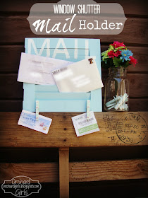 Window Shutter Mail Holder