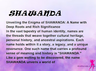 meaning of the name SHAWANDA