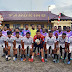 Tim Pemda vs Lantas di Final Tanding Futsal HUT Bhayangkara ke 72 di Polres Yahukimo