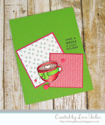 Warm and Cozy Holiday card-designed by Lori Tecler/Inking Aloud-stamps from Lawn Fawn