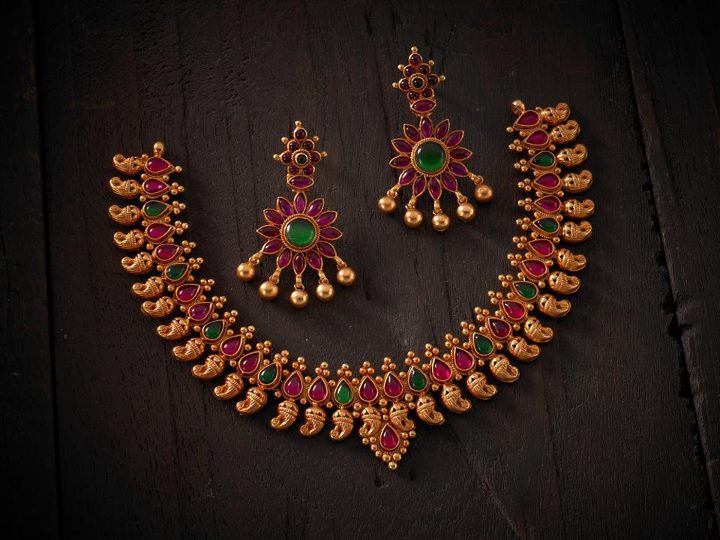 ... jewellery coated with gold from Kushal's fashion jewellery,Bangalore