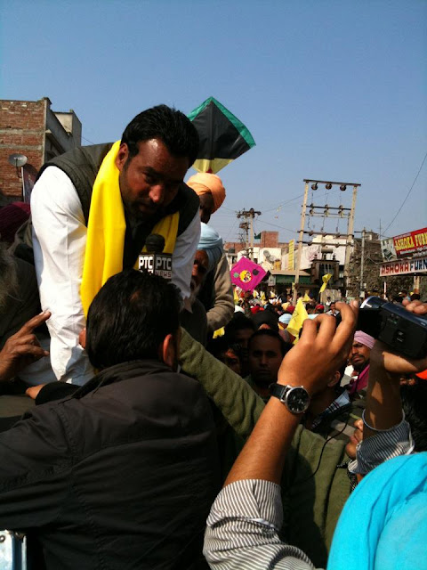 Lakha Sidhana Rally - PTC Channel Interview 28 January, 2012 Photos