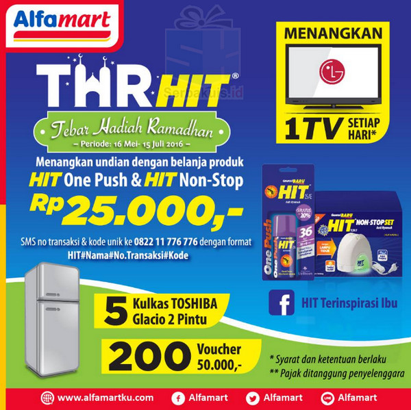 Undian THR HIT Alfamart Berhadiah 1 TV LG Setiap Hari