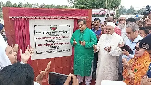 ইসলামপুরে শেখ রাসেল মিনি স্টেডিয়ামের ভিত্তিপ্রস্তর স্থাপন