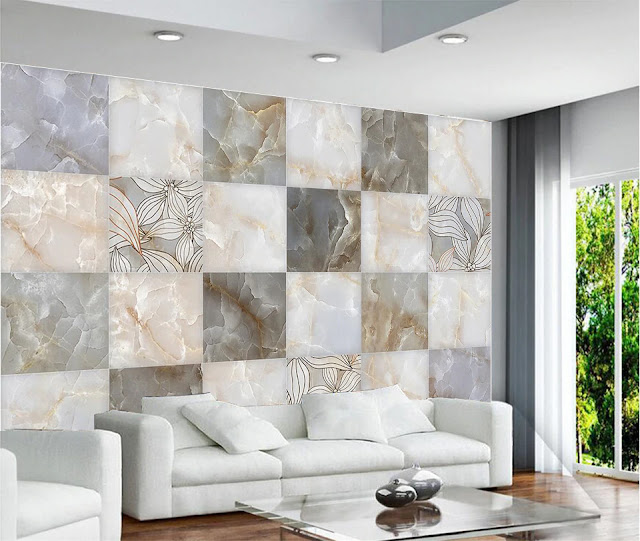 3d living room wall tiles images 2019
