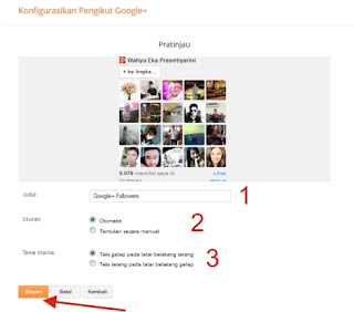 Tutorial Cara Memasukkan Widget Google+ Follower di Blog