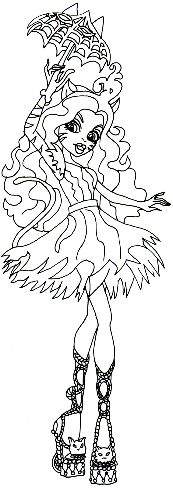 Toralei Stripe Freak Du Chic Monster High Coloring Page