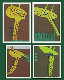 Continuum from 'Craftivity' to Authentic Art: Child Created Giraffe Paintings at RainbowsWithinReach