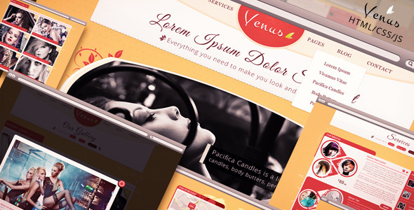Venus - Beauty Center HTML Template - Health & Beauty Retail