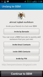 BBM Android, BlackBerry ID, BlackBerry Messsenger