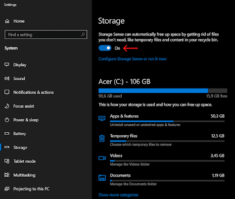 Storage Sense