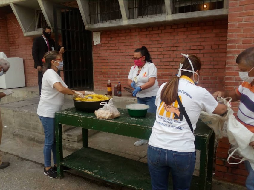 Almuerzo para 70 detenidos en CICPC Mérida