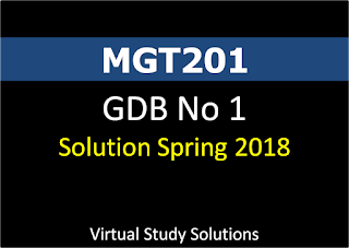 MGT201 GDB No 1 Solution and Discussion Spring 2018