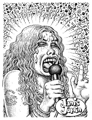 through this newsletter an etching edition of Crumb's Janis Joplin