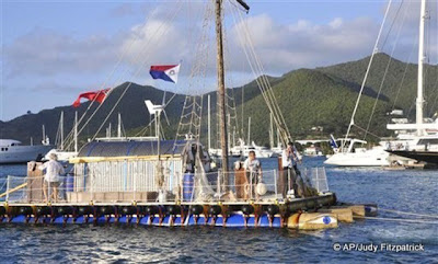 85-Year-Old British Sailor, Crosses Atlantic On A Homemade Raft Seen On www.coolpicturegallery.us