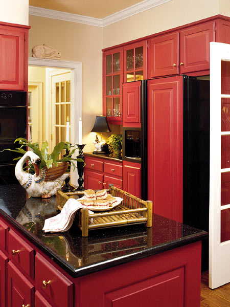 Red Cabinets