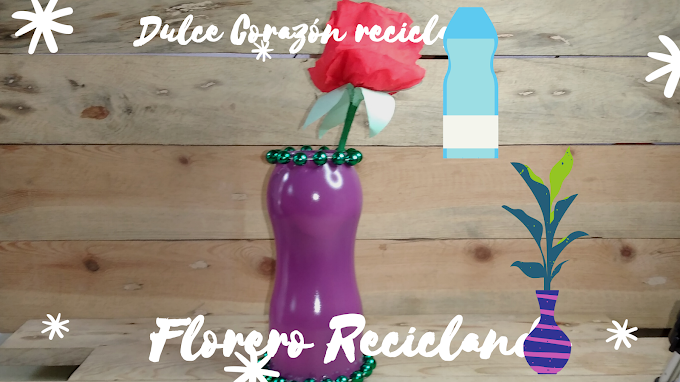 ♻️DIY Florero reciclando BOTELLA