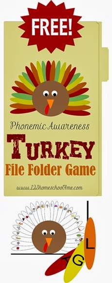 FREE Alphabet Turkey File Folder Game for Preschool &  Kindergarten #alphabet #preschool #kindergarten