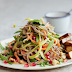 Noodle and Smoked Tofu Salad with Mirin Dressing - HEALTHY FOOD PLAN IDEA