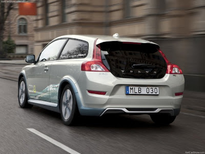 2011-Volvo-C30-BEV-Rear-View-Hybrid-Car