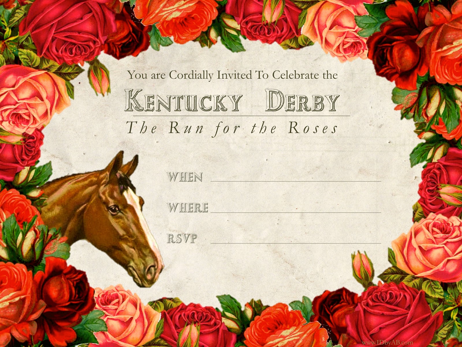Free Derby Invitations 1