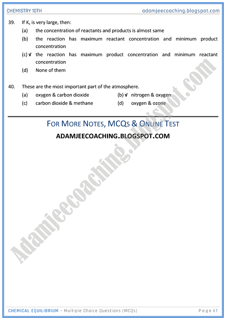 chemical-equilibrium-mcqs-chemistry-10th