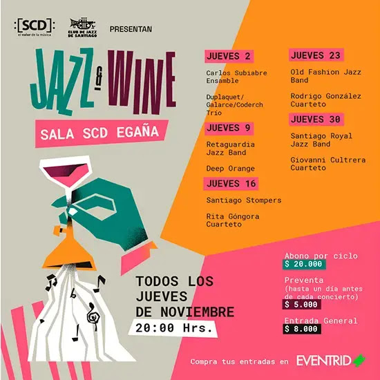 cartel ciclo jazz & wine