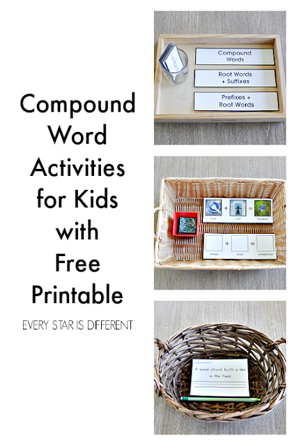 Compound Word Activities for Kids with Free Printable