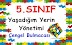 5.Sınıf Sosyal Bilgiler Yaşadığım Yerin Yönetimi Bulmacası