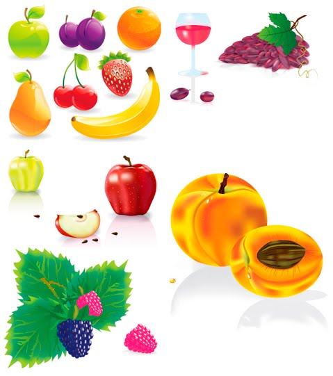 frutas en vectores